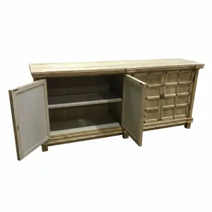 MF Chinese Antique Reproduction Recycled Timber 4 Door Buffet - 200cm thumbnail 4
