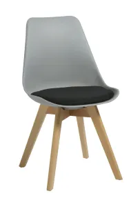 RL Virgo Timber 4 Leg Fabric Upholstered Seat Breakout Chair thumbnail 2