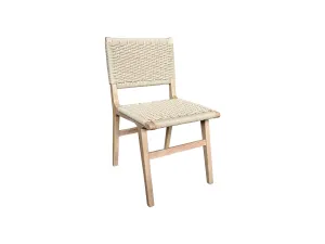MF Oslo Beechwood Timber Framed Woven Rope Dining Chair thumbnail 1