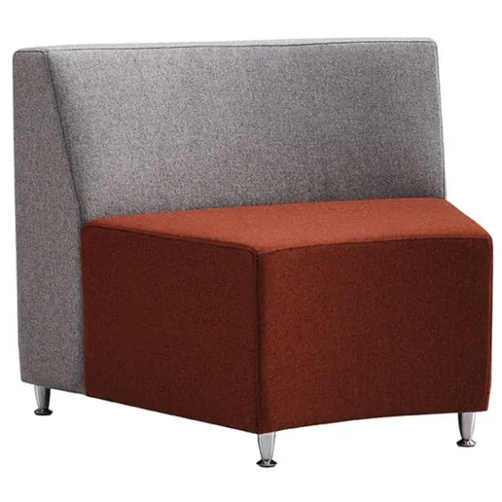 ST Twist Concave Fully Upholstered Reception Area Lounge
