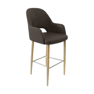 FL Orleans Bourbon Upholstered Seat Aluminium Frame Hospitality Barstool thumbnail 14