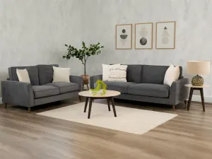 VI Alex Fabric Upholstered Timber Leg 2 Seater Sofa thumbnail 3