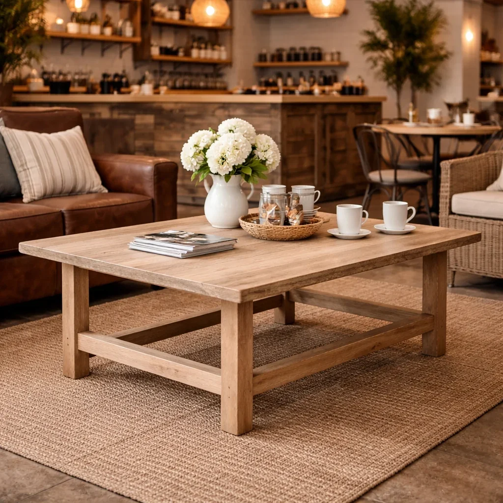 MF Pioneer Solid Timber Rectangular Coffee Table