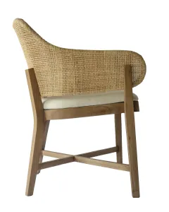 CR Orleans Timber Framed Rattan Dining Chair thumbnail 4