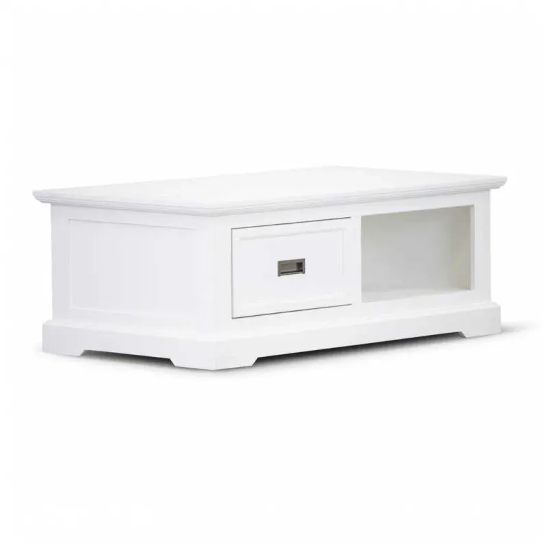 VI Coastal Solid Timber 1 Drawer Coffee Table