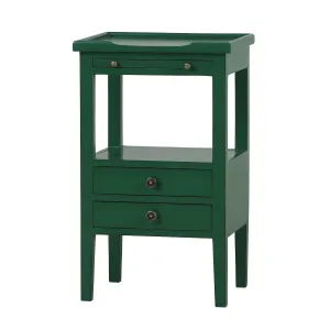 CR Eton Solid Timber 2 Drawer Bedside Table thumbnail 2