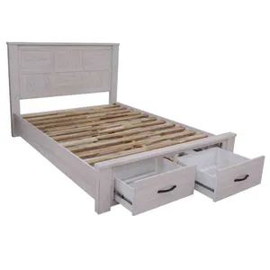VI Florida Mountain Ash Timber Bed, Dresser, Mirror & Bedsides Kit thumbnail 2