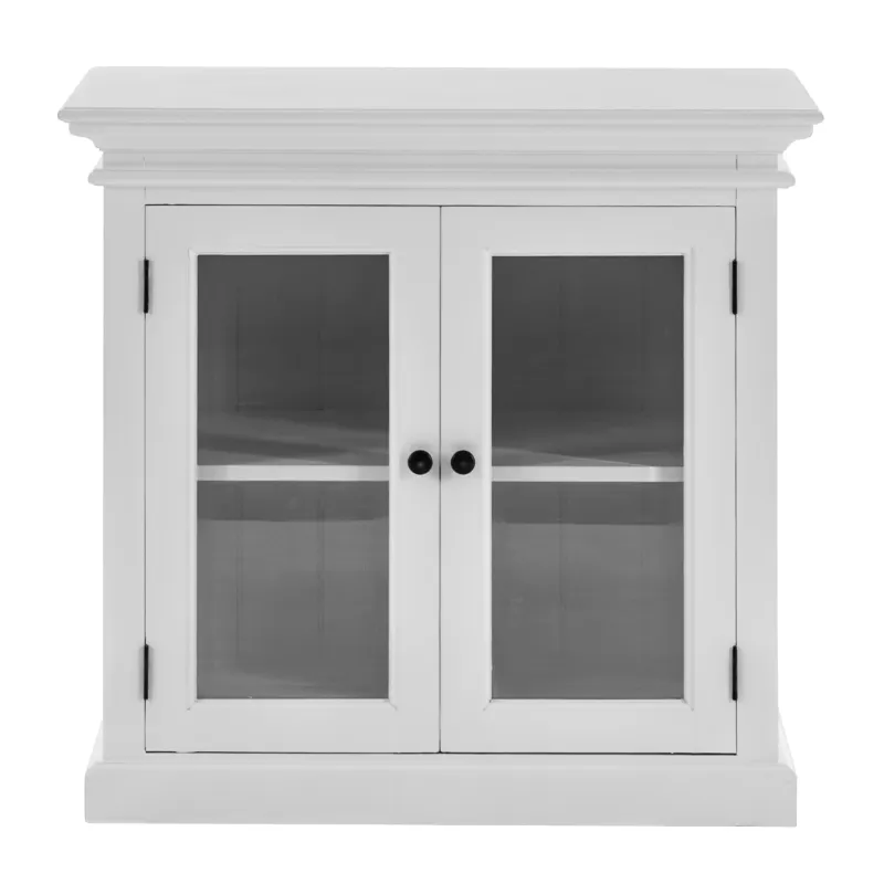 NS Halifax Solid Timber Display Buffet with 2 Glass Doors