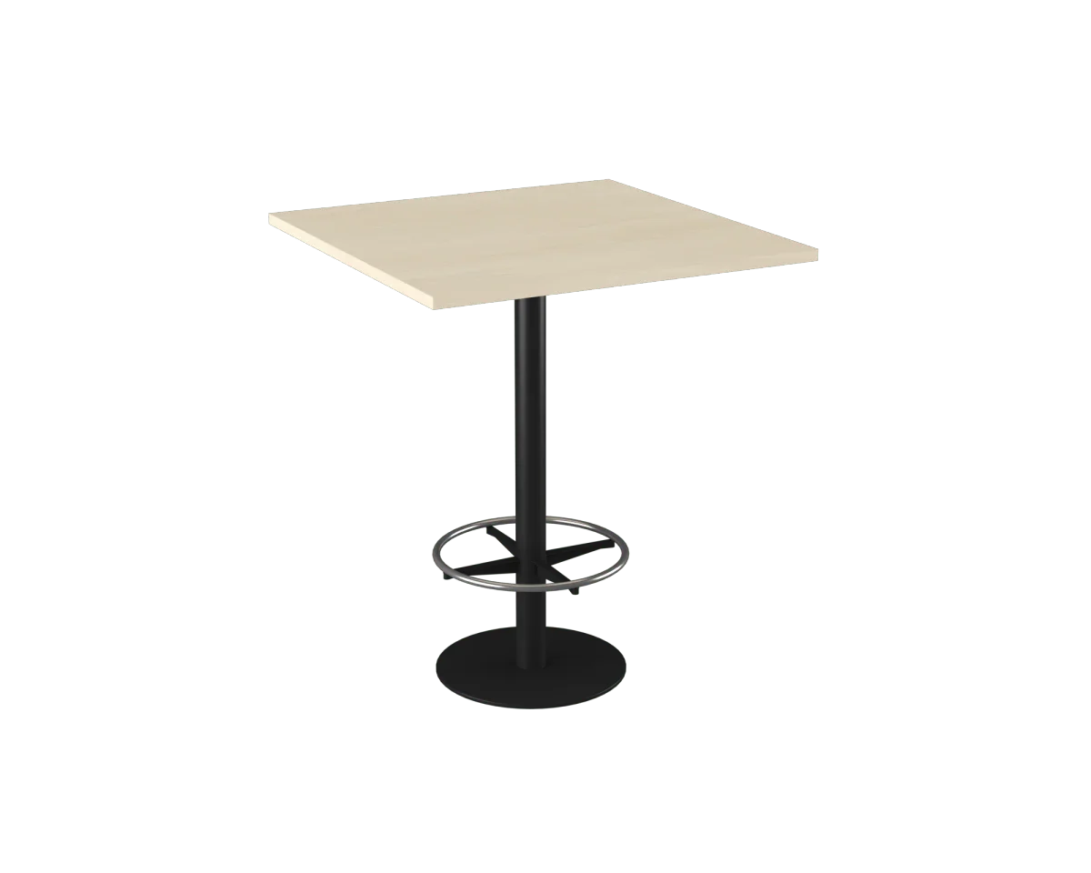 OL Metal Disc Base Square Bar Table