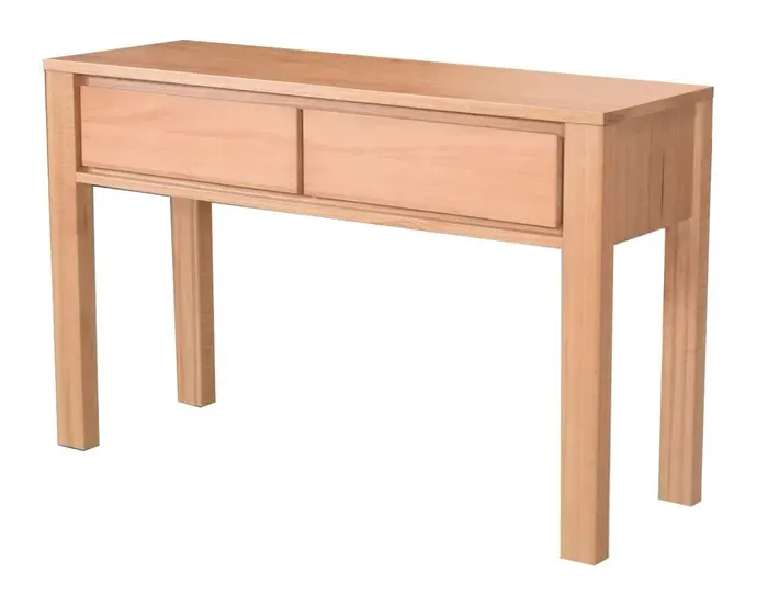 MD Moni Solid Timber 2 Drawer Console Table