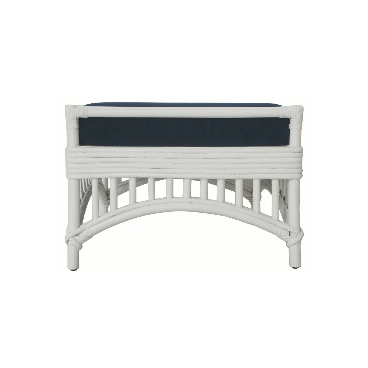 CR Barbados Rattan Ottoman with Cushion
