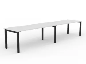 OL Axis 2-User Single Sided Desk – White Top Black Frame thumbnail 12