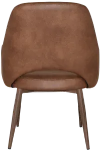 EZ Albury Walnut Colour Metal Leg Upholstered Hospitality XL Armchair thumbnail 2