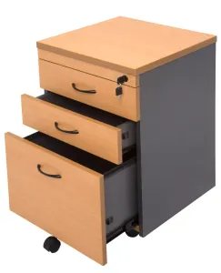 RL Rapid Worker 2 Drawer + 1 File Drawer Mobile Pedestal thumbnail 5