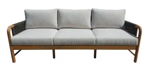 VI Elliston Solid Timber 3 Seater Outdoor Lounge with Cushion thumbnail 1
