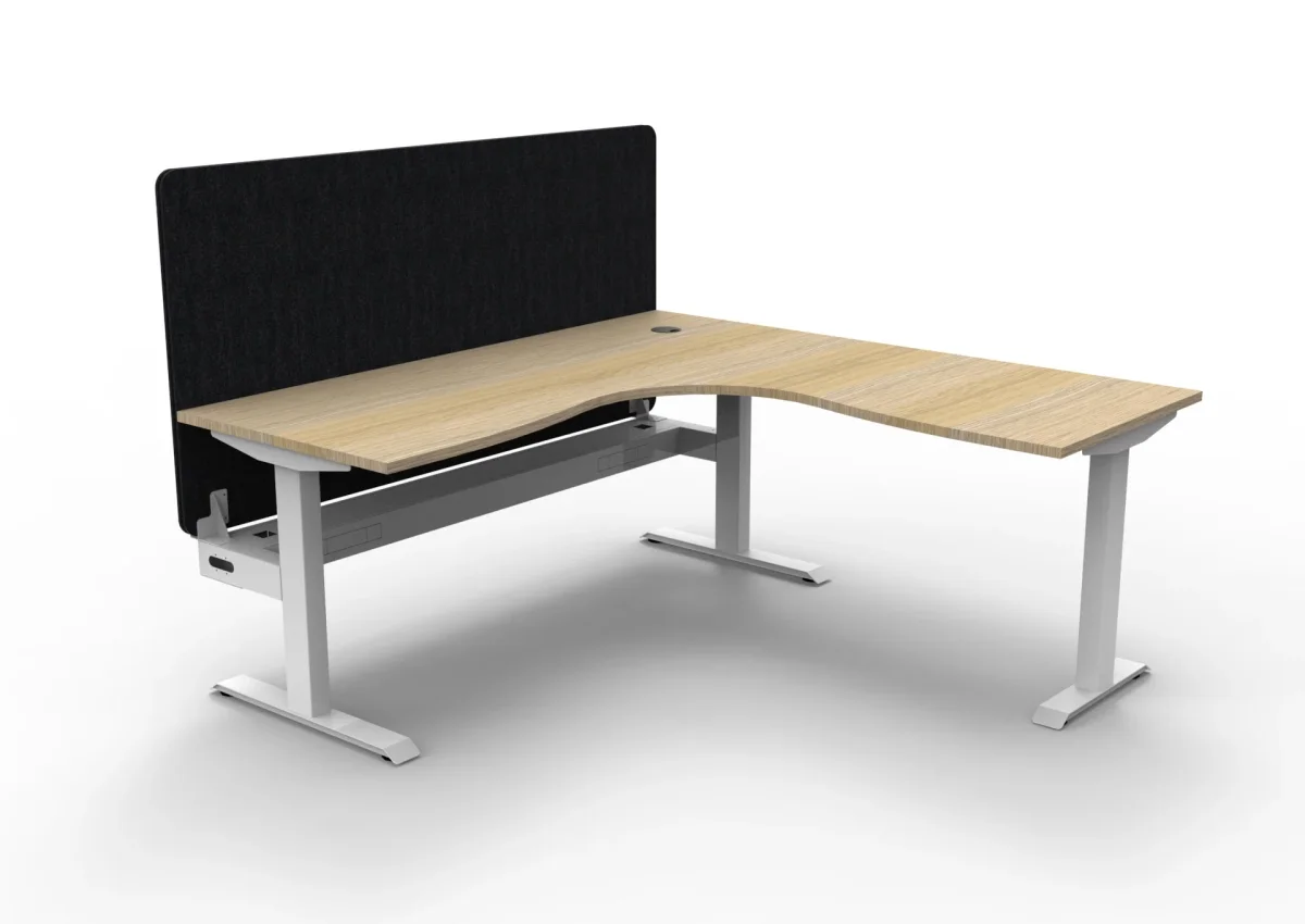 RL Boost Static Corner Desk with Eco Panel Screen thumbnail 17