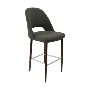FL Orleans Crescent Upholstered Seat Aluminium Frame Hospitality Barstool thumbnail 10