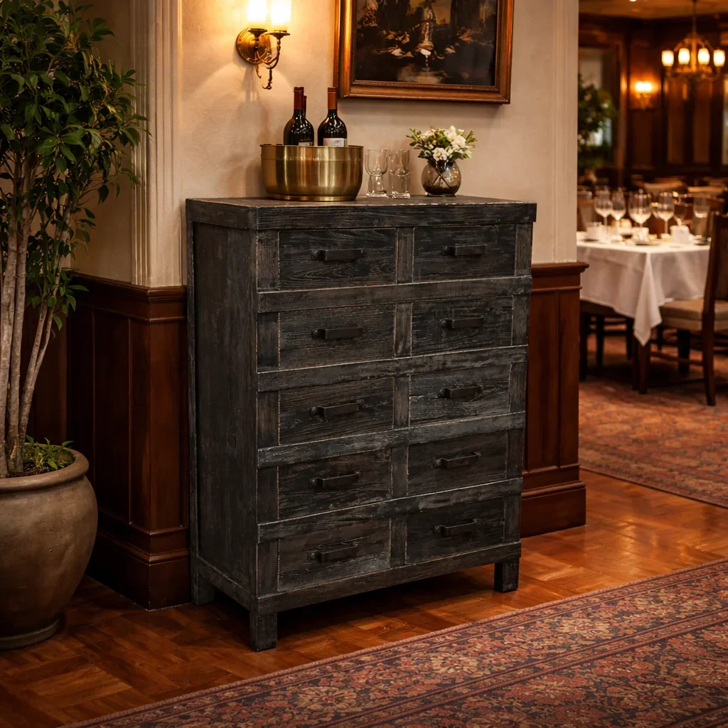 MF Industrial Iron 10 Drawer Chest