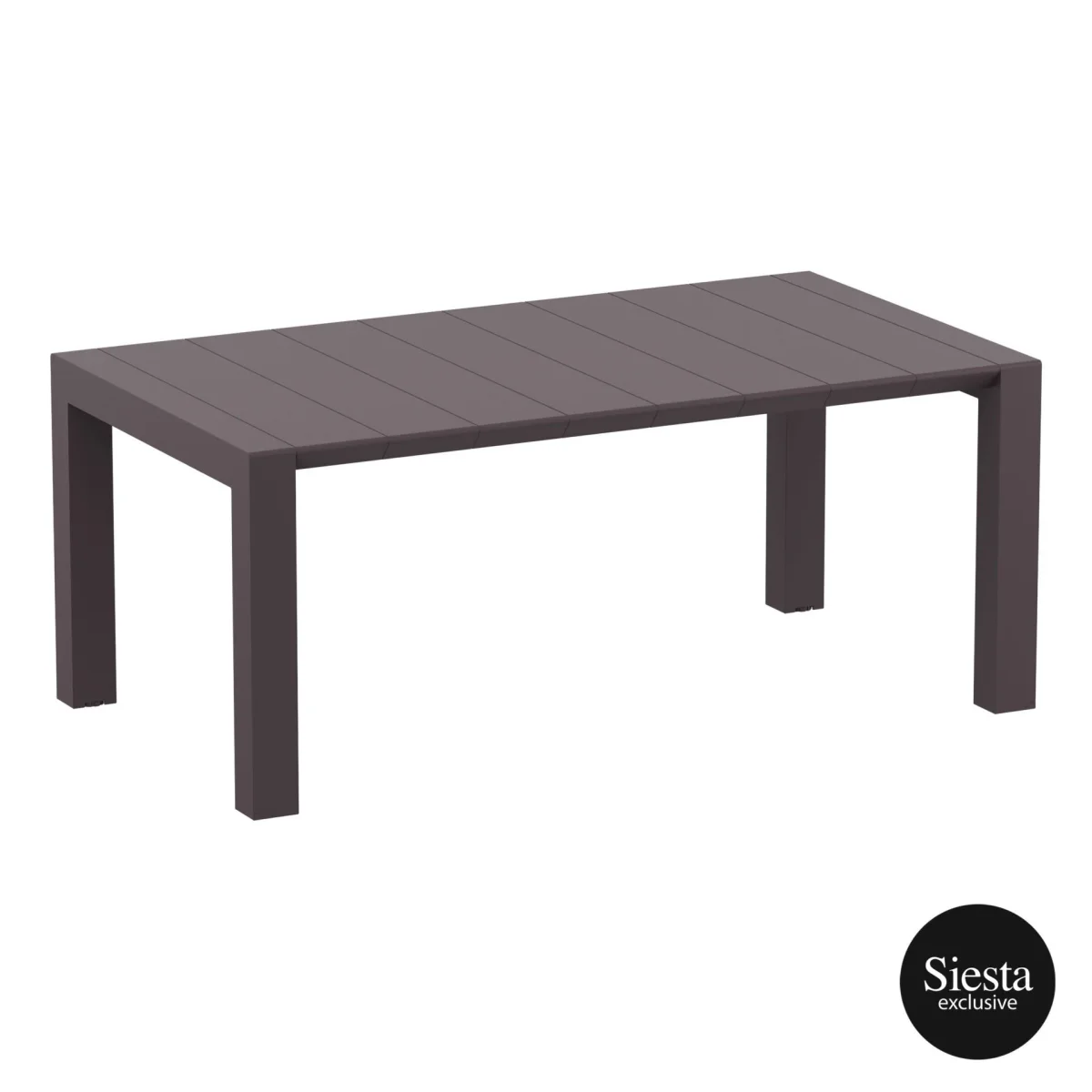 FL 7 Piece Outdoor Extendable Dining Table Setting with Panama Rattan Armchair