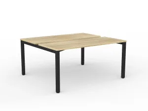 OL Axis 2-User Double Sided Workspace – Oak Top Black Frame thumbnail 14