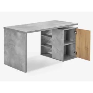 HE Tarpeian 3 Shelf Home Office Desk with Cabinet thumbnail 4