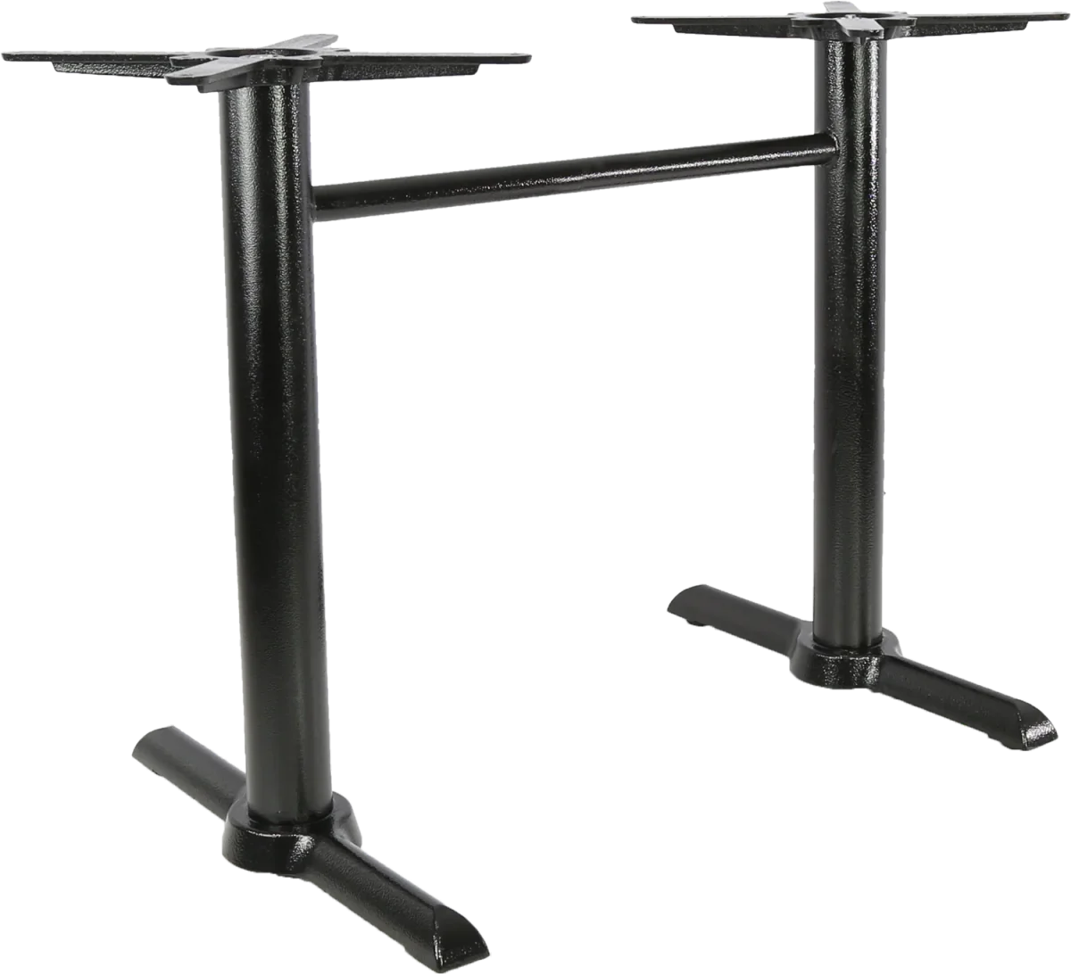 FL Marlo Cast Iron Twin Base Hospitality Outdoor Table Frame
