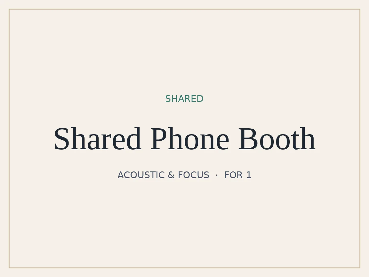 Shared Phone Booth