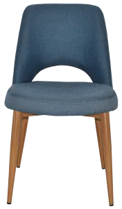 EZ Albury Oak Stained Metal Leg Upholstered Hospitality Dining Chair thumbnail 13