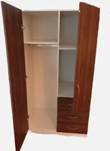 HE Zara 2 Door 3 Drawer Wardrobe wtih Hanging Rails thumbnail 2