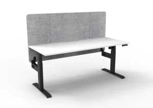 RL Boost Light Motorized Height Adjustable Workstation with Grey Eco Panel Screen thumbnail 9