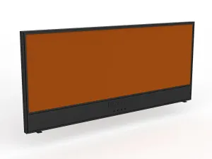 OL Studio Screen with Ducting for Agile Shared Desk – Breath Fabric with Black Frame thumbnail 4