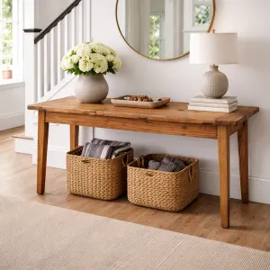 MF Honey Recycled Elm Timber Dining Bench thumbnail 2