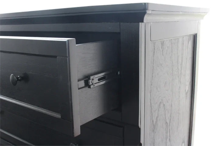 BT Pasadena Bedside Chest-Aged Black & Grey Sonoma