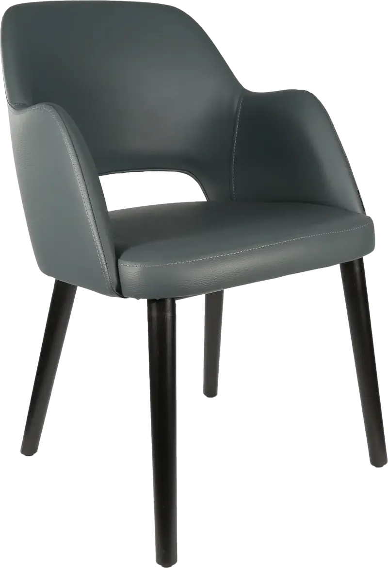 FL Sorbet Vinyl Upholstered Timber Legs Hospitality Chair