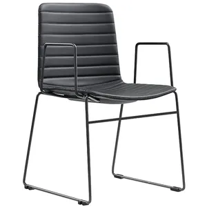 ST Mia PU Leather Upholstered Sled Base Breakout Armchair thumbnail 1