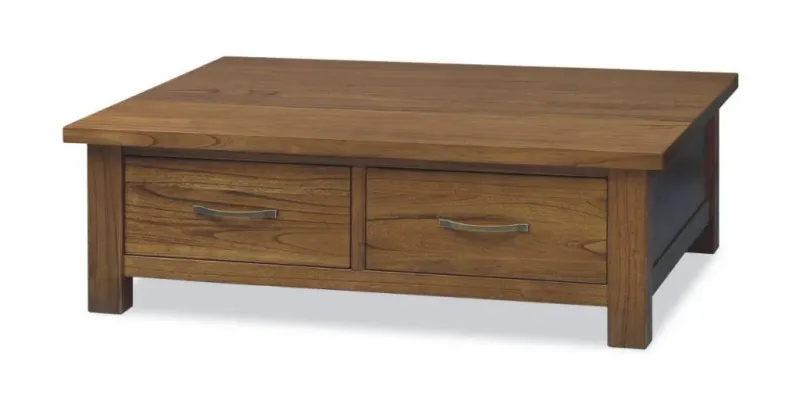VI Toscana Solid Timber 2 Drawer Coffee Table