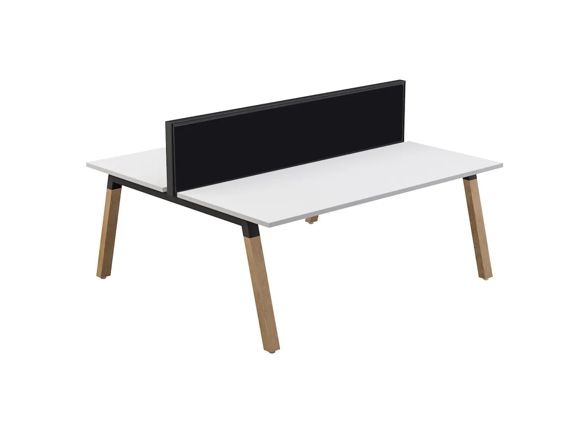 OL Studio50 Deskmount Screens Panel - Splice Fabric with Black Frame - 1200mm Height