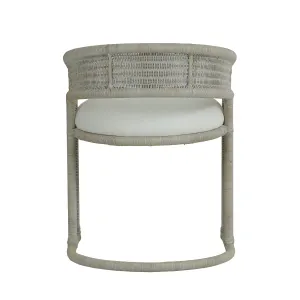 CR Hampton Natural  Rattan Fabric Seat Dining Chair thumbnail 10