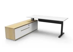 RL Boost Height Adjustable Executive Desk with Return Cabinet thumbnail 12