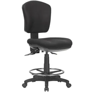 ST Aqua Fabric Upholstered Drafting Chair thumbnail 1