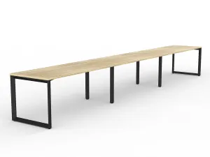 OL Anvil 3-User Workspace – Oak Top with Black Frame thumbnail 9