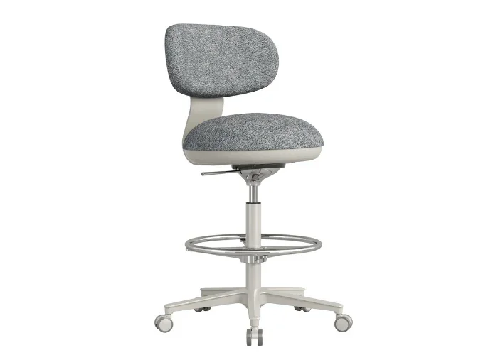 DD Bubble Fabric Upholstered Drafting Chair