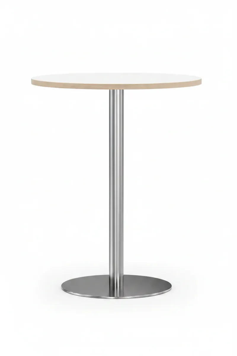 DD Verse Chrome Base Round Bar Table