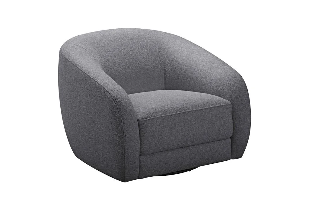 VI Cleo Fabric Upholstered Swivel Armchair Sofa