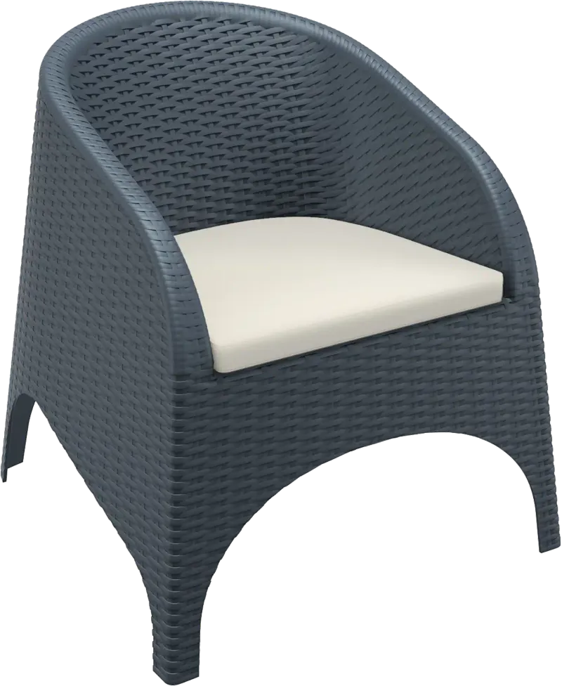 FL Aruba Hospitality Outdoor Stackable Armchair with Cushion