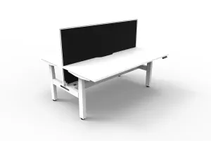 RL Boost+ Height Adjustable 2 User Back to Back Workstation with SHUSH30 Screen thumbnail 11