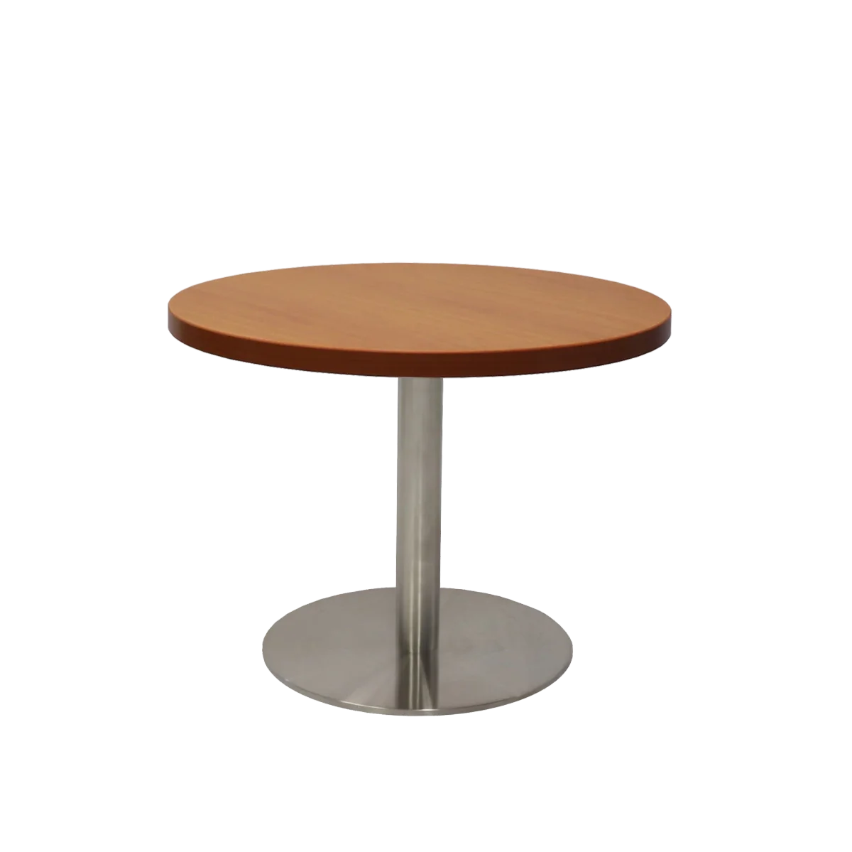 RL Estilo Stainless Steel Base Round Coffee Table