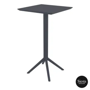FL Sky Hospitality Square Folding Bar Table & Cross Barstool Set thumbnail 13