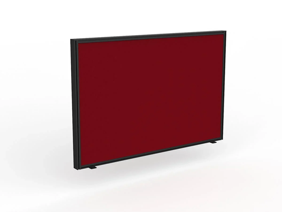 Ol Anvil Desk 6-User Double Sided Workspace with Splice Fabric Screen & Black Frame thumbnail 2