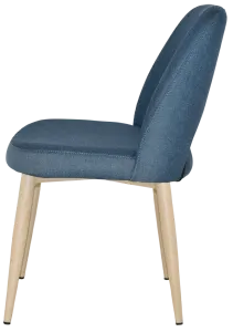 EZ Albury Birch Stained Metal Leg Upholstered Hospitality Dining Chair thumbnail 7